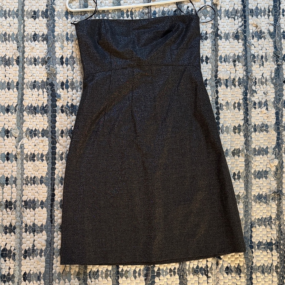 Theory Black Strapless Dress NWT
